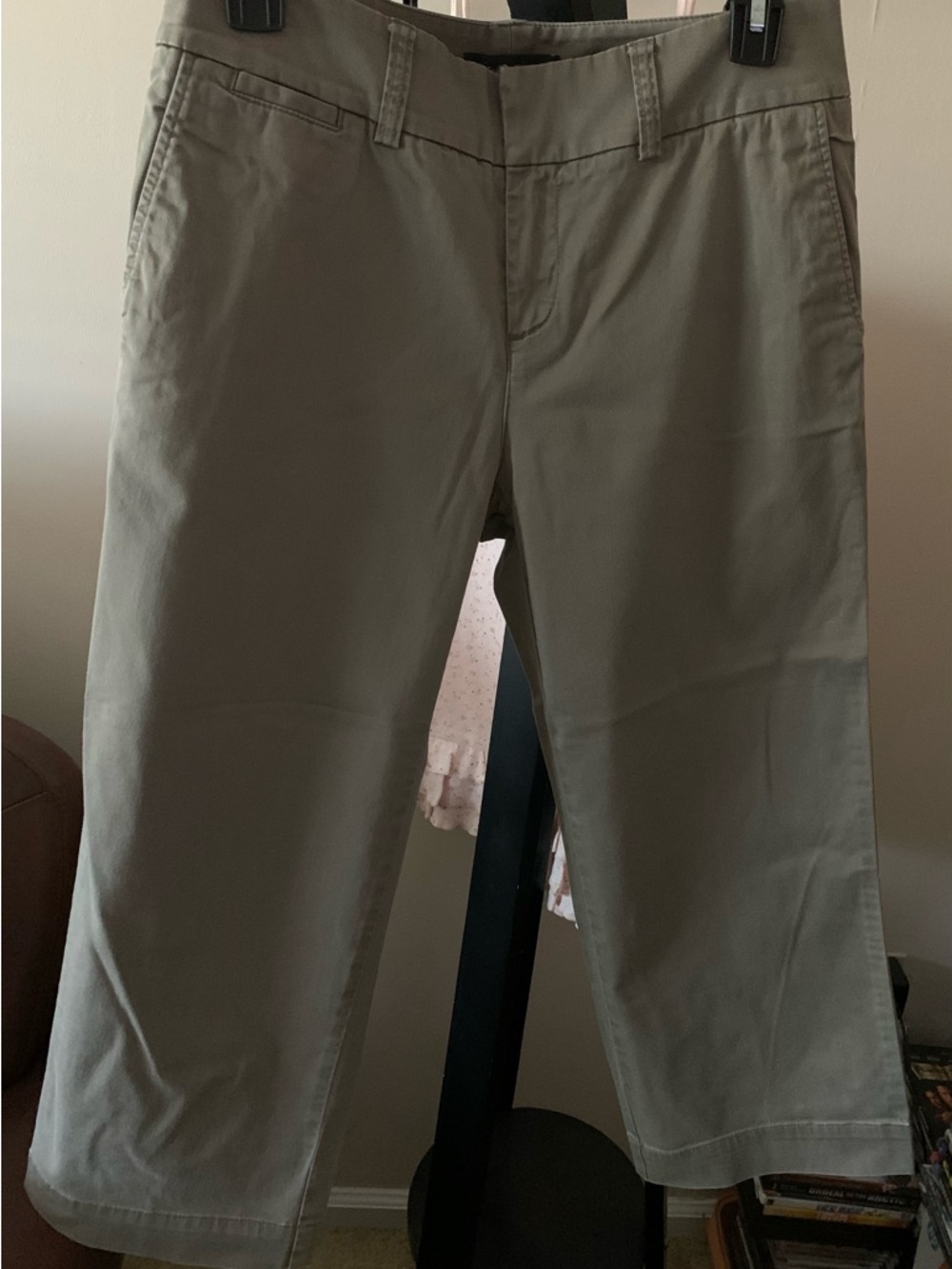 Eddie Bauer Dark Cropped Khaki Pants 4